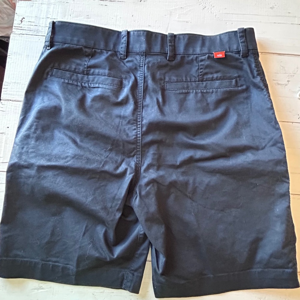 Nike Mens Dri-FIT Golf Chino Shorts Navy Blue Size 32‎ Flat Front Stretch - Picture 7 of 8